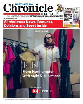 Cover of The Northampton Chronicle and Echo