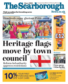 Cover of The Scarborough Evening News