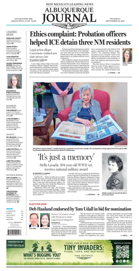 Cover of Albuquerque Journal