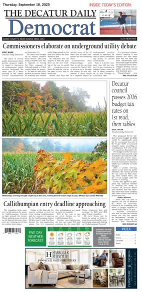 Cover of The Decatur Daily Democrat