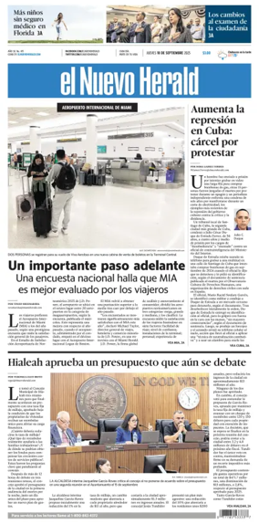 Cover of El Nuevo Herald