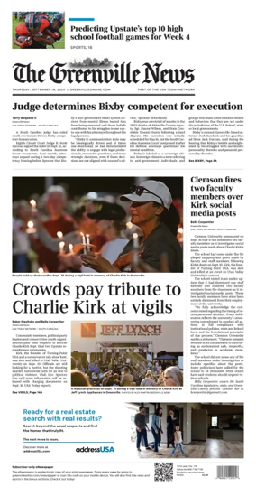 Cover of The Greenville News