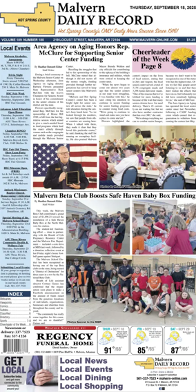 Cover of Malvern Daily Record