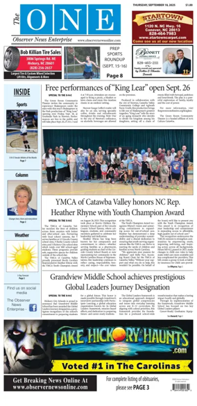 Cover of Observer News Enterprise