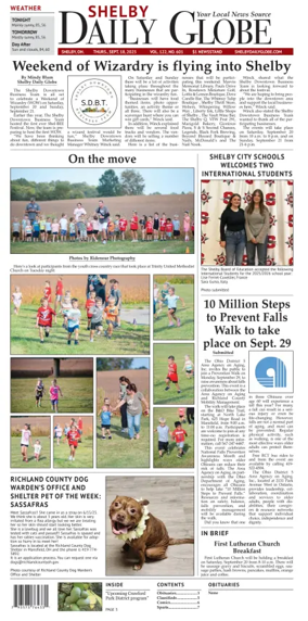 Cover of Shelby Daily Globe