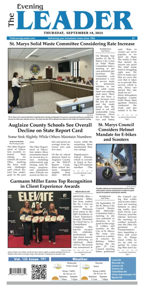 Cover of The Evening Leader