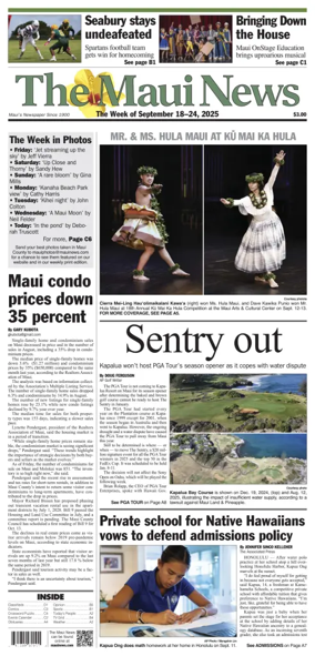 Cover of The Maui News - Weekender