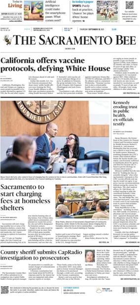 Cover of The Sacramento Bee