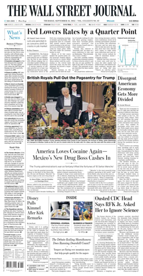 Cover of The Wall Street Journal