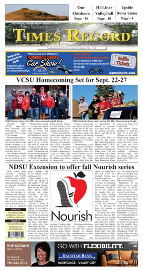 Cover of Valley City Times-Record