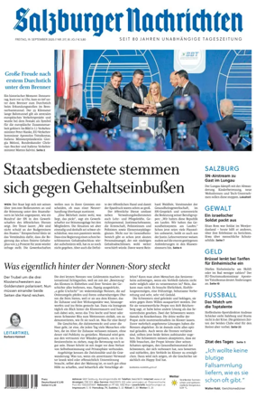 Cover of Salzburger Nachrichten