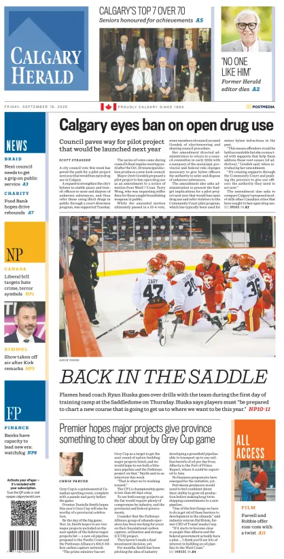 Cover of Calgary Herald