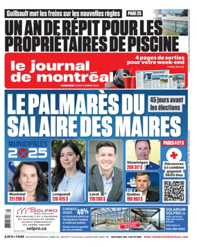 Cover of Le Journal de Montreal