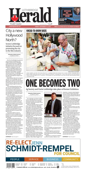 Cover of Lethbridge Herald