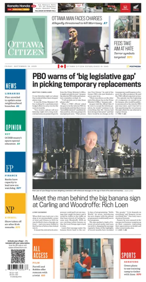 Cover of Ottawa Citizen