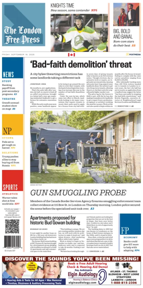 Cover of The London Free Press