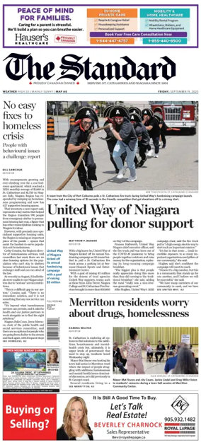 Cover of The Standard (St. Catharines)