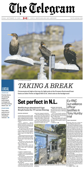 Cover of The Telegram (St. Johnâ€™s)