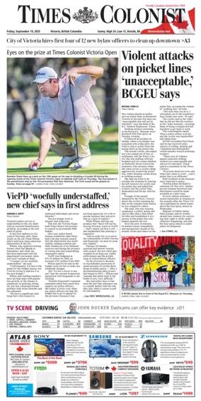 Cover of Times Colonist