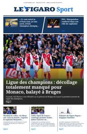 Cover of Le Figaro Sport