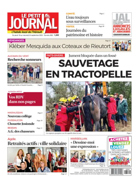 Cover of Le Petit Journal - L'hebdo local de l'Hérault