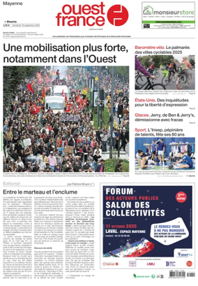 Cover of Ouest France (Laval)