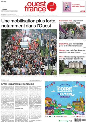 Cover of Ouest France (Orne)