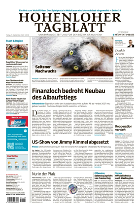 Cover of Hohenloher Tagblatt