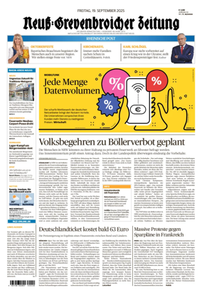 Cover of Neuss-Grevenbroicher Zeitung Neuss