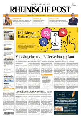 Cover of Rheinische Post – Düsseldorf Mitte/West/Ost/Nord/Süd