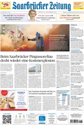 Cover of Saarbruecker Zeitung
