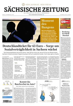 Cover of Sächsische Zeitung (Riesa)
