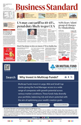 Cover of Business Standard