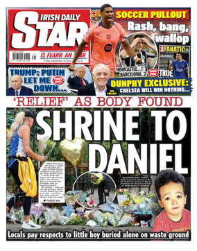 Cover of Irish Daily Star