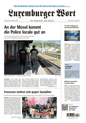 Cover of Luxemburger Wort