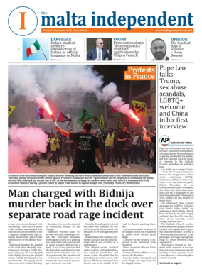 Cover of Malta Independent