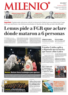 Cover of Milenio Jalisco