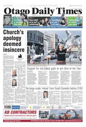 Cover of Otago Daily Times