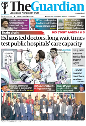 Cover of The Guardian Nigeria