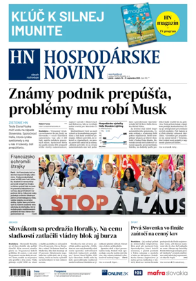 Cover of Hospodárske noviny