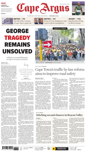 Cover of Cape Argus (PM Edition)
