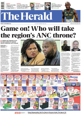 Cover of The Herald (South Africa)