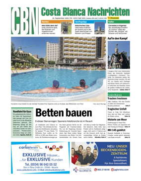 Cover of Costa Blanca Nachrichten