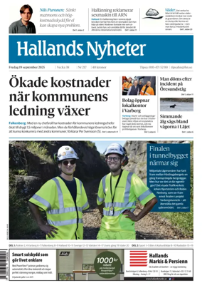 Cover of Hallands Nyheter