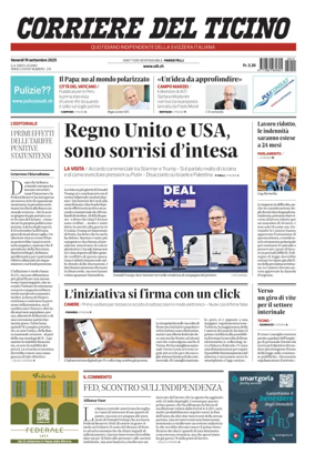 Cover of Corriere del Ticino