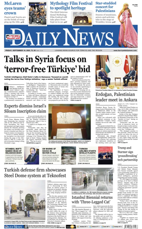Cover of Hurriyet Daily News & Economic Review