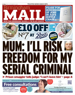 Cover of Birmingham Mail