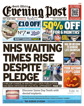 Cover of South Wales Evening Post
