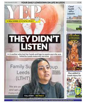 Cover of Yorkshire Evening Post