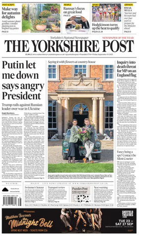 Cover of Yorkshire Post